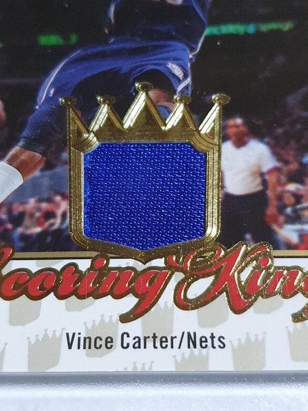 2007 Fleer Ultra Vince Carter #PATCH Game Worn Jersey Scoring Kings - Rare