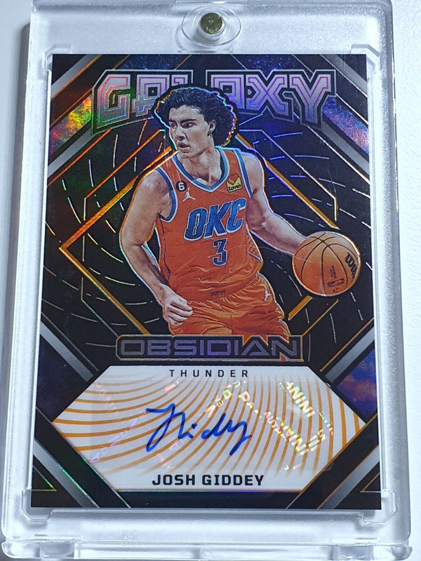 2022 Panini Obsidian Josh Giddey AUTO ORANGE /50 Galaxy Ink Autograph - Rare