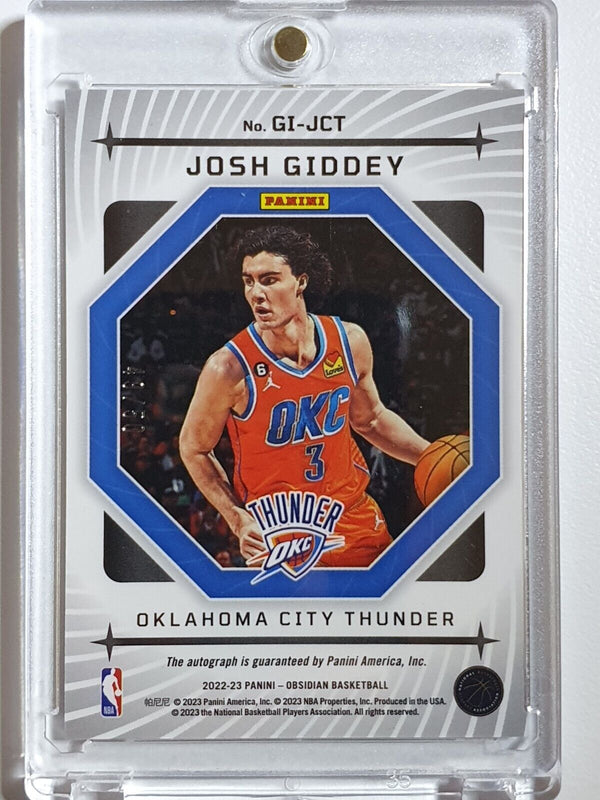 2022 Panini Obsidian Josh Giddey AUTO ORANGE /50 Galaxy Ink Autograph - Rare