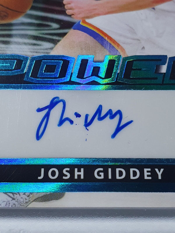 2021 Leaf Pro Set Josh Giddey Rookie AUTO BLUE /99 Holo - Ready to Grade