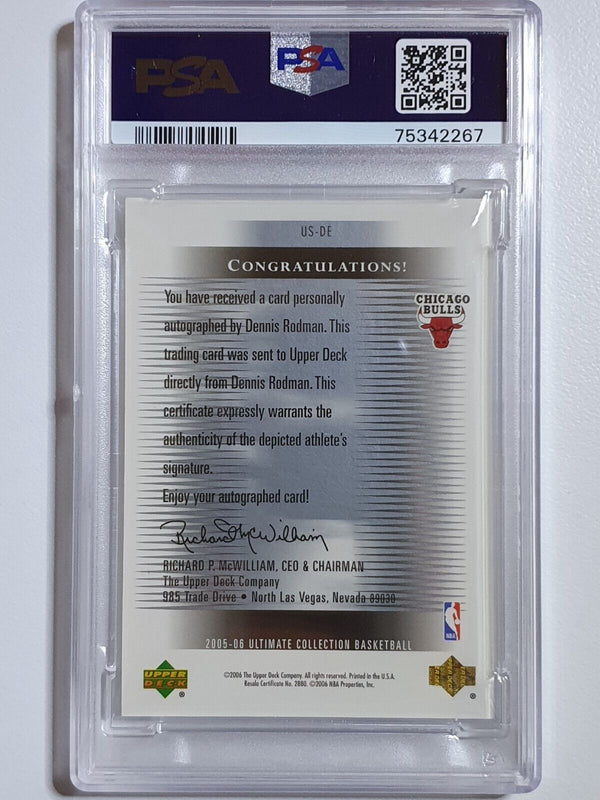 2005 Ultimate Collection Dennis Rodman AUTO Signatures - PSA 9 (POP 1)