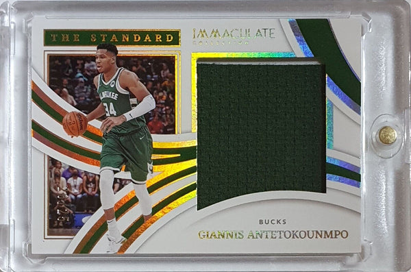 2021 Panini Immaculate Giannis Antetokounmpo #PATCH /25 Game Worn Jumbo Jersey