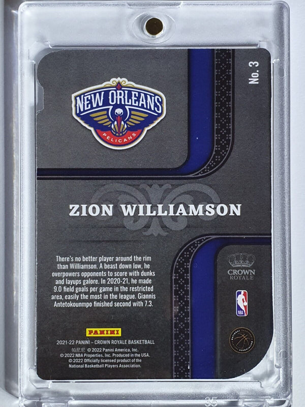 2021 Panini Crown Royale Zion Williamson #3 RED /49 Holo Pivotal Players - Rare