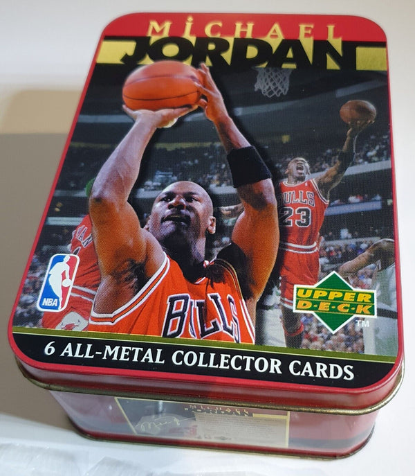 1996 Upper Deck Michael Jordan ALL METAL (6 Cards Set) - with Factory Tin