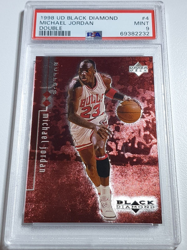 1998 UD Michael Jordan Black Diamond #4 DOUBLE RED /3000 - PSA 9 (LOW POP)