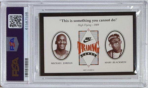 1991 Nike Michael Jordan & Spike Lee #2 High Flying 1989 - PSA 9 ( LOW POP)