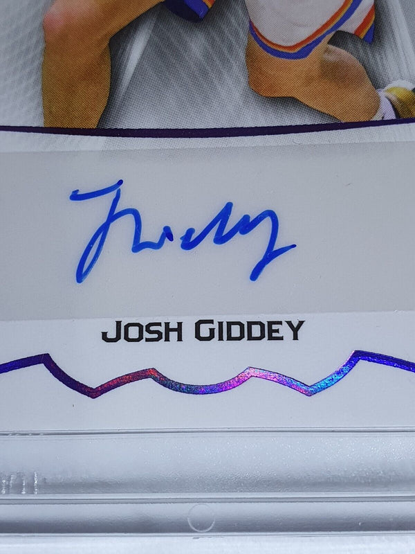 2021 Leaf Memories Josh Giddey Rookie AUTO PURPLE 03/25 Jersey # XRC