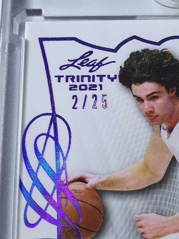 2021 Leaf Memories Josh Giddey Rookie AUTO PURPLE 03/25 Jersey # XRC
