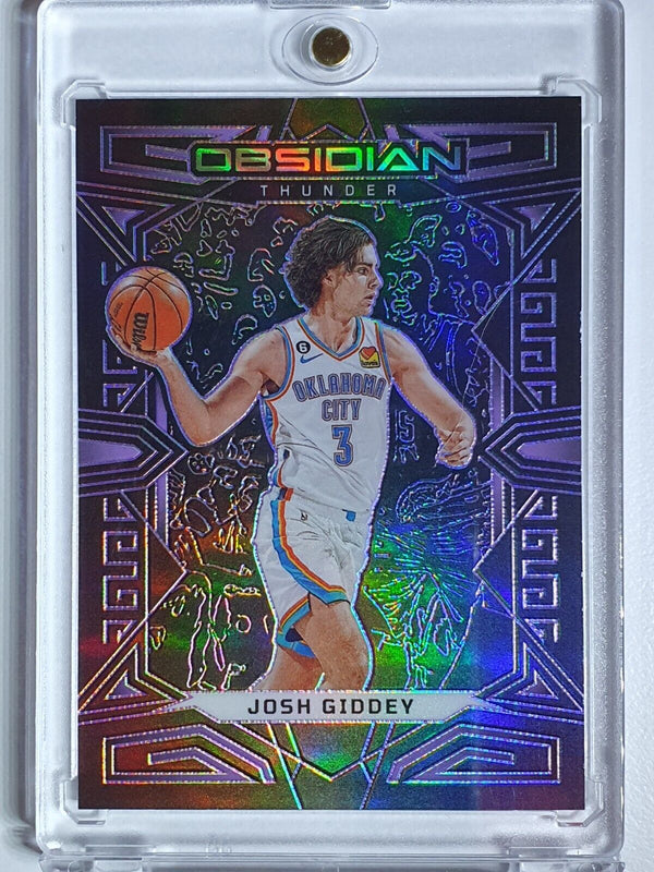 2022 Obsidian Josh Giddey #103 ELECTRIC ETCH PURPLE /99 Holo - Ready to Grade
