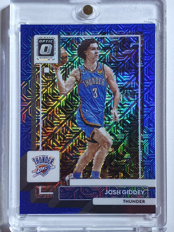 2022 Donruss Optic Josh Giddey#43 CHOICE BLUE MOJO /24 Holo - Ready to Grade
