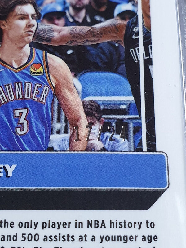 2022 Donruss Optic Josh Giddey#43 CHOICE BLUE MOJO /24 Holo - Ready to Grade
