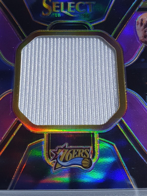 2018 Panini Select Allen Iverson #PATCH PURPLE /99 Prizm Game Worn Jersey - Rare