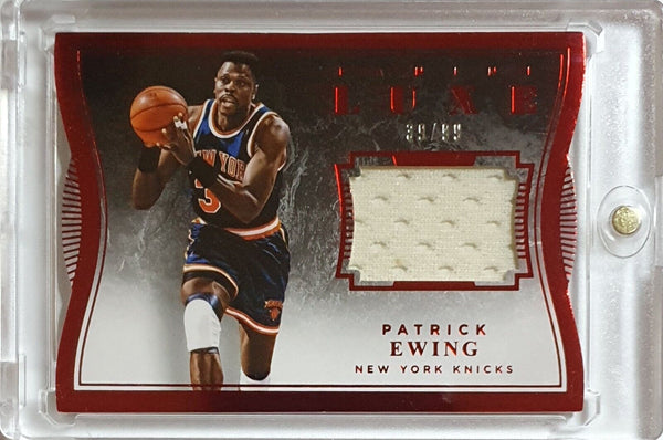 2015 Panini Luxe Patrick Ewing #PATCH RED /99 Game Worn Jersey  Die-Cut - Rare