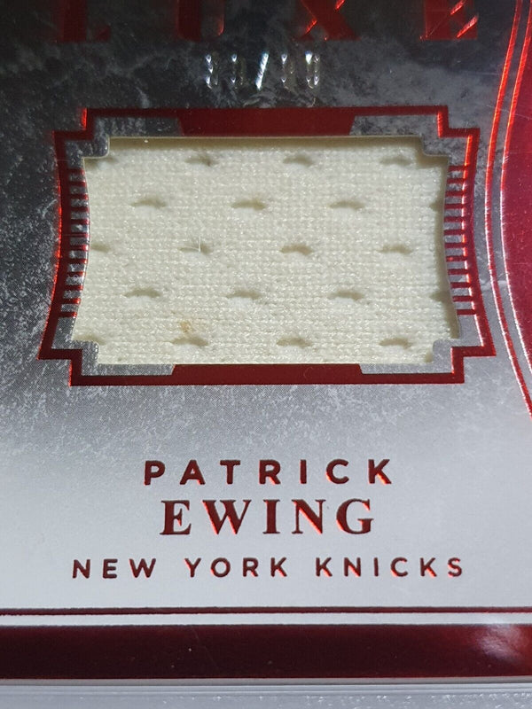 2015 Panini Luxe Patrick Ewing #PATCH RED /99 Game Worn Jersey  Die-Cut - Rare