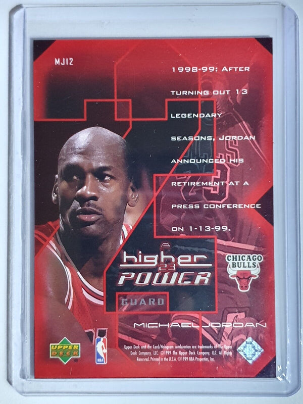 1999 Upper Deck Michael Jordan Higher Power #MJ12 HOLO Insert - Ready to Grade