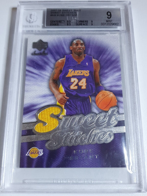 2007 UD Sweet Shot Kobe Bryant #PATCH Game Worn Jersey - PSA 9 (POP 2)