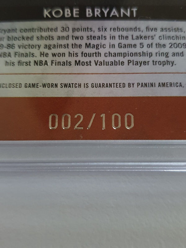 2009 Timeless Treasures Kobe Bryant #PATCH /100 Game Worn Jersey - Rare