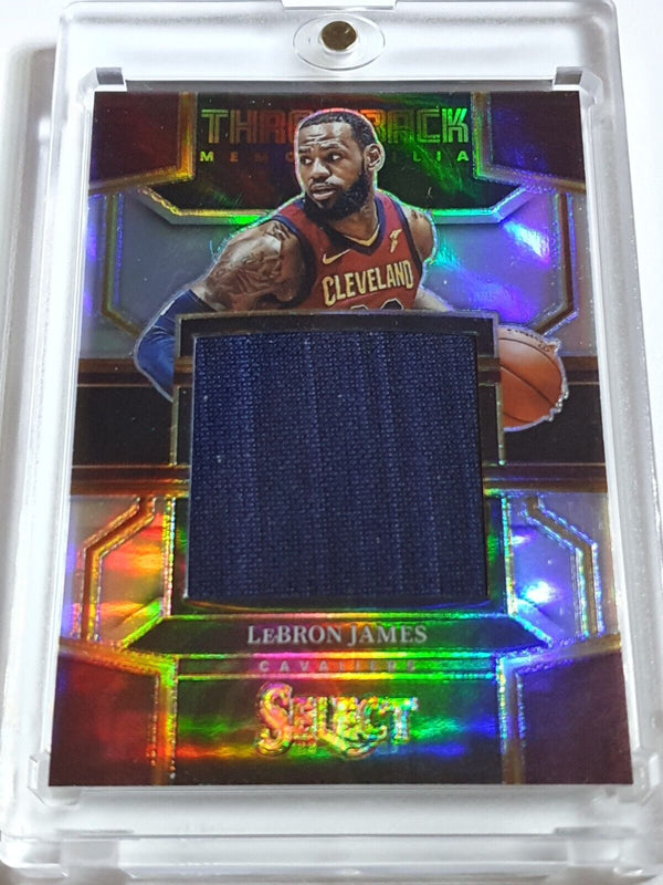 2022 Panini Select Lebron James #PATCH SILVER Game Worn Throwback Jersey - Rare