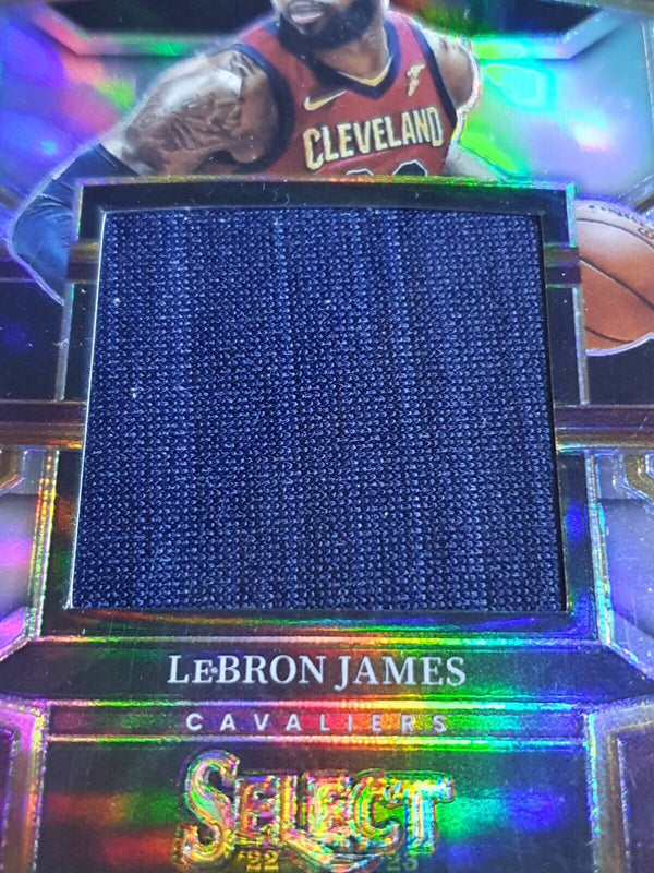 2022 Panini Select Lebron James #PATCH SILVER Game Worn Throwback Jersey - Rare