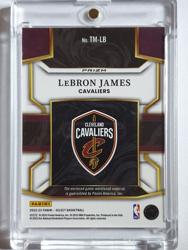 2022 Panini Select Lebron James #PATCH SILVER Game Worn Throwback Jersey - Rare