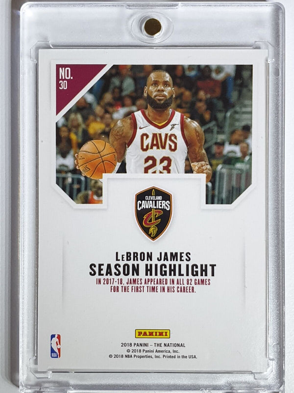 2018 Panini The National Lebron James #30 Magnetic Fur /99 Holo - Rare