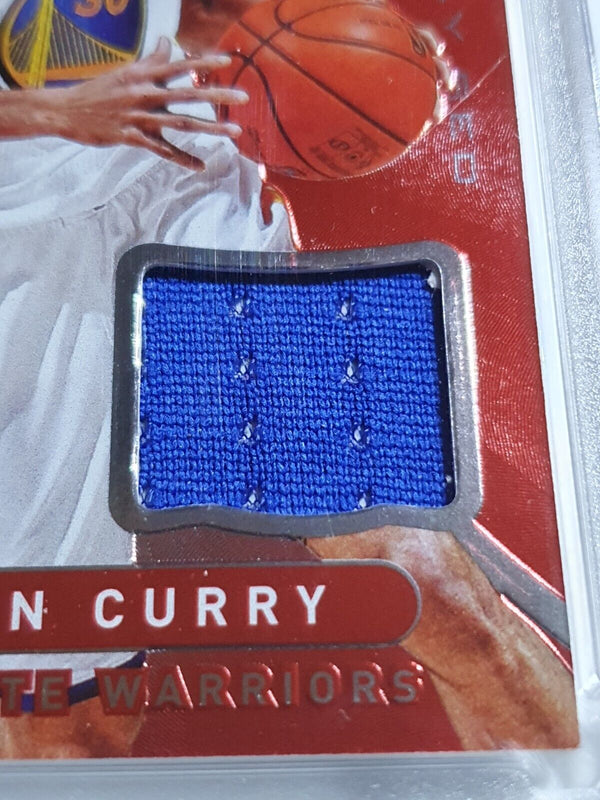 2012 Totally Certified Stephen Curry #PATCH RED Prizm Game Worn Jersey - Rare