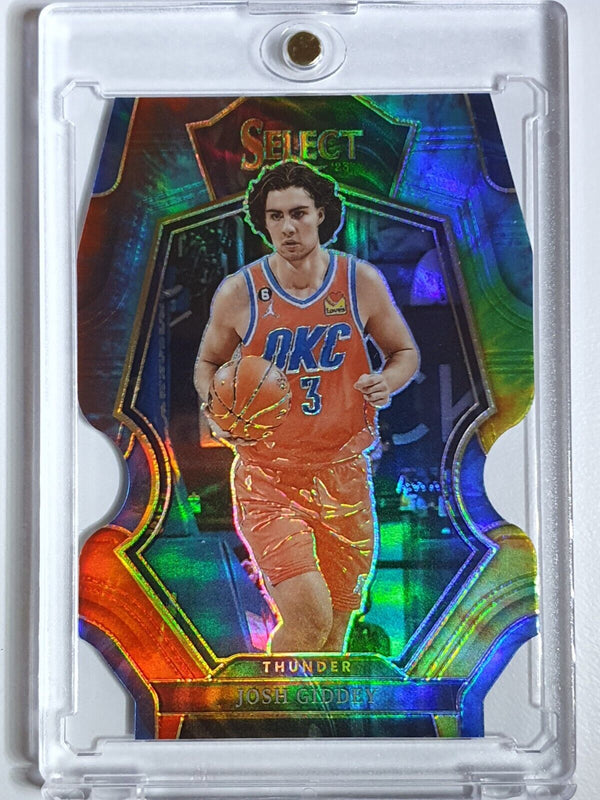 2022 Panini Select Josh Giddey #160 TIE-DYE Holo /25 Die Cut - Ready to Grade