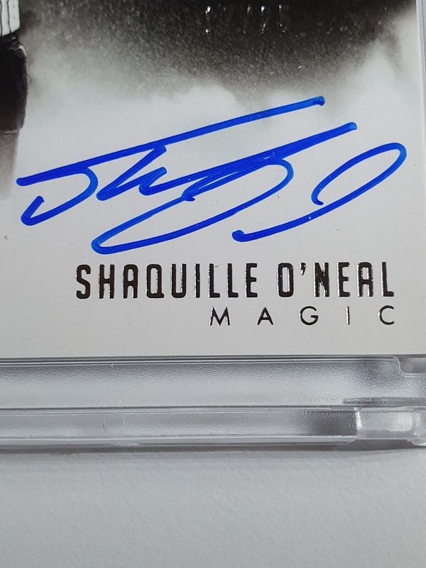 2014 Noir Shaquille O'Neal PATCH AUTO /25 PRIME Game Worn Jersey & Signature