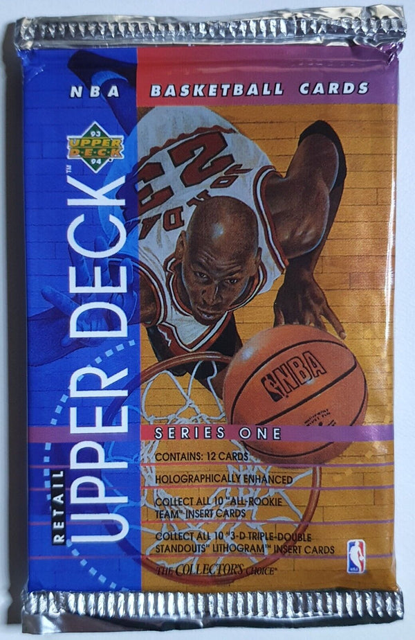 1993-94 Upper Deck NBA Basketball Series 1 Retail Pack - Factory Sealed Packs