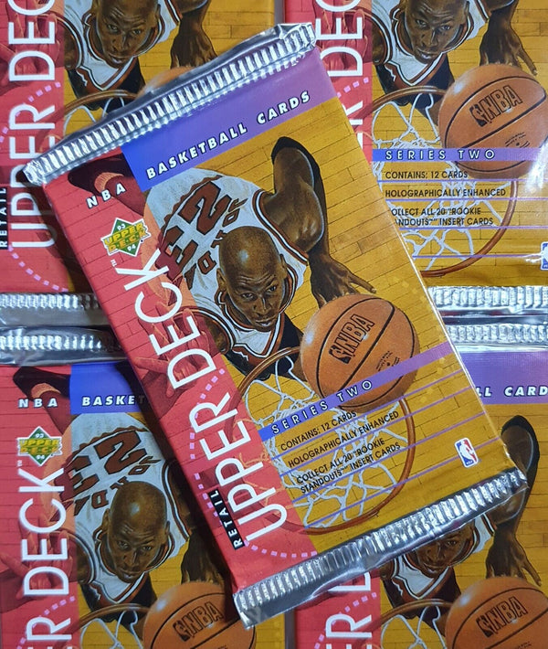 1993-94 Upper Deck NBA Basketball Retail Series 2 Pack - Factory Sealed Packs