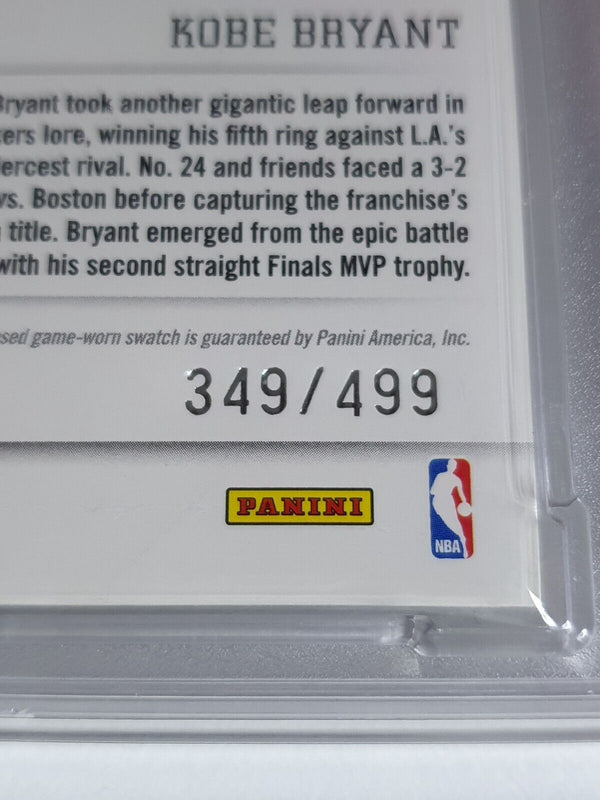 2010 Prestige Kobe Bryant #PATCH GREEN /499 Game Worn Jersey - PSA 9 (POP 1)