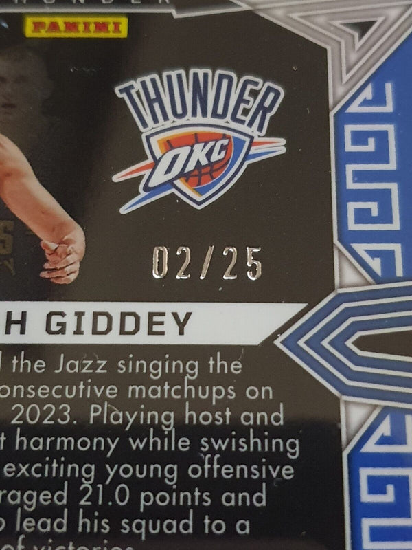 2022 Obsidian Josh Giddey #103 ELECTRIC ETCH GREEN /25 Holo - Ready to Grade