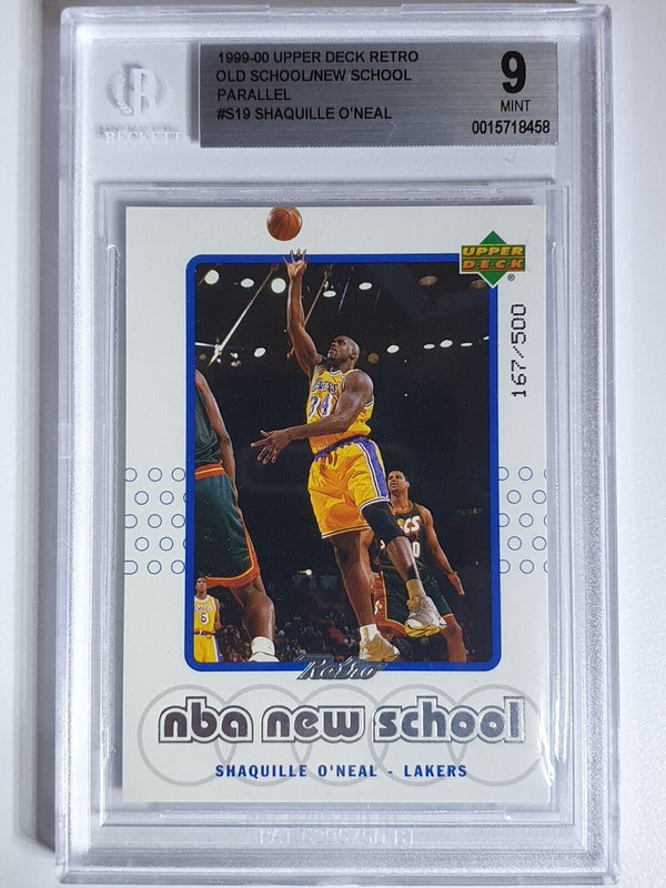 1994 Upper Deck Retro Shaquille O'Neal #S19 /500 New School - BGS 9 (POP 1)