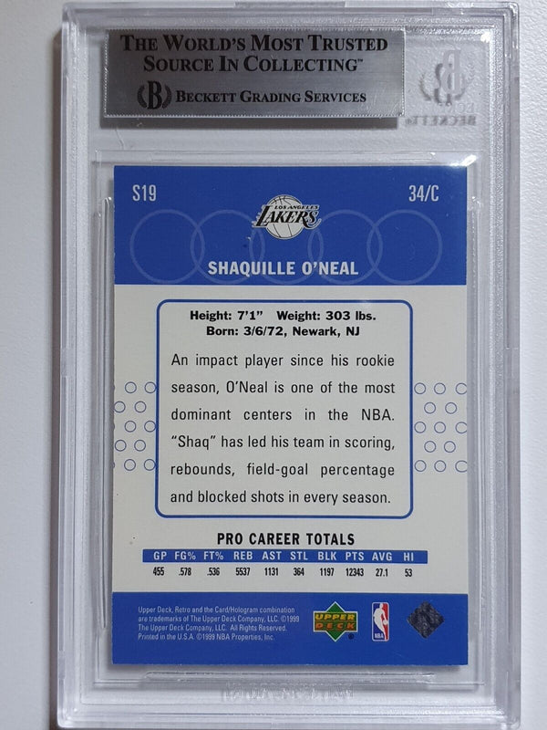 1994 Upper Deck Retro Shaquille O'Neal #S19 /500 New School - BGS 9 (POP 1)