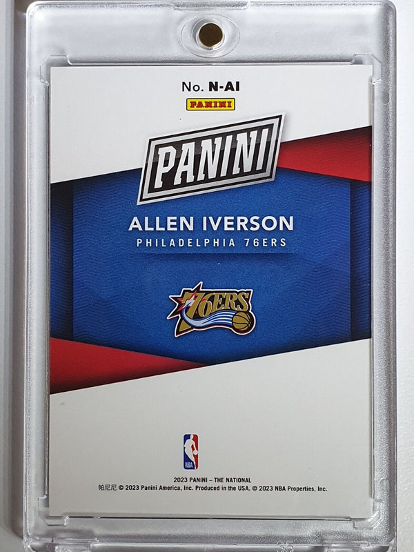 2023 Panini National Allen Iverson #N-AI BLUE /50 Holo - Ready to Grade