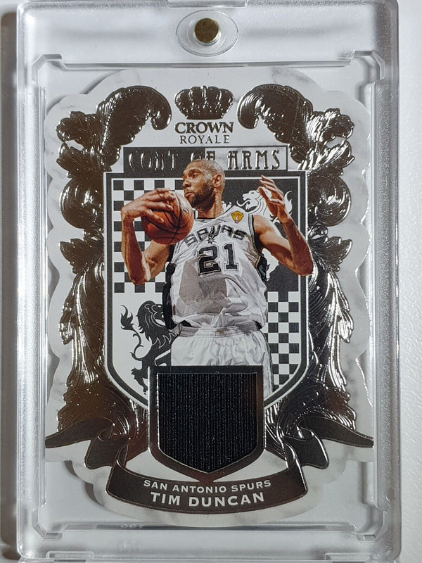 2020 Panini Crown Royale Tim Duncan #PATCH Game Worn Jersey - Rare