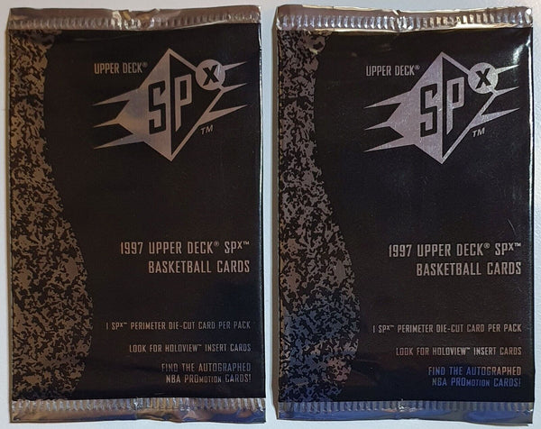 Lot of 2 x Packs of 1997 Upper Deck SPx Basketball Card - Factory Sealed