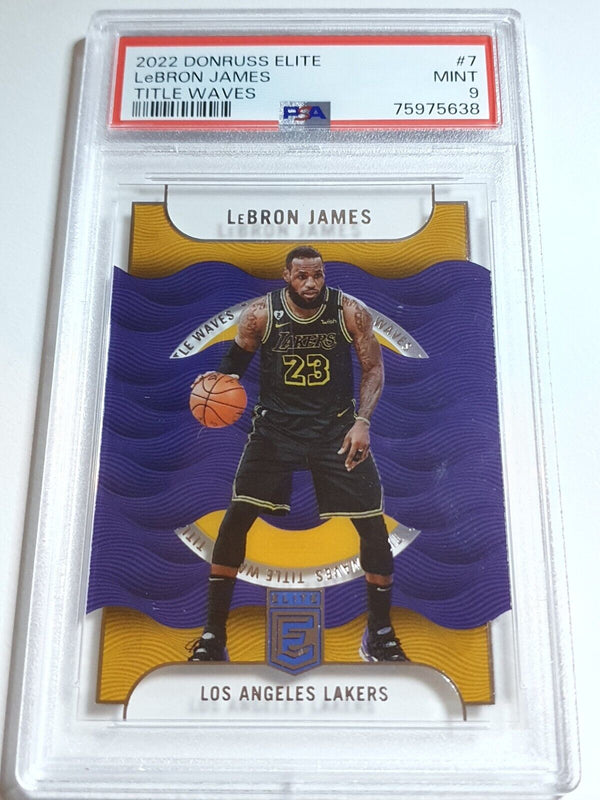 2022 Donruss Elite LeBron James #7 ACETATE Title Waves - PSA 9 (POP 3)