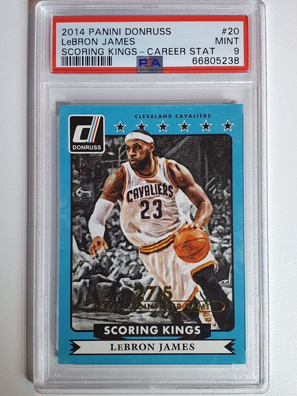 2014 Donruss LeBron James #20 Scoring Kings /275 Career - PSA 9 (POP 2)