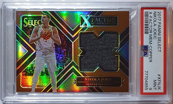 2017 Select Nikola Jokic #PATCH COPPER /49 Game Worn Jersey - PSA 9 (POP 2)