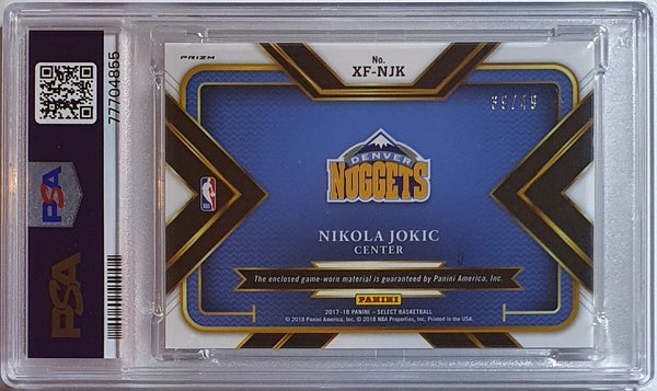 2017 Select Nikola Jokic #PATCH COPPER /49 Game Worn Jersey - PSA 9 (POP 2)