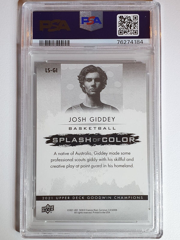 2021 Upper Deck Josh Giddey Rookie 3D LENTICULAR Champions RC - PSA 9 (POP 3)