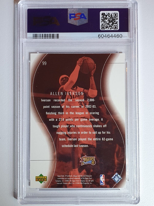 2003 SP Authentic Allen Iverson #99 /3999 SP Spectaculars - PSA 9 (POP 1)