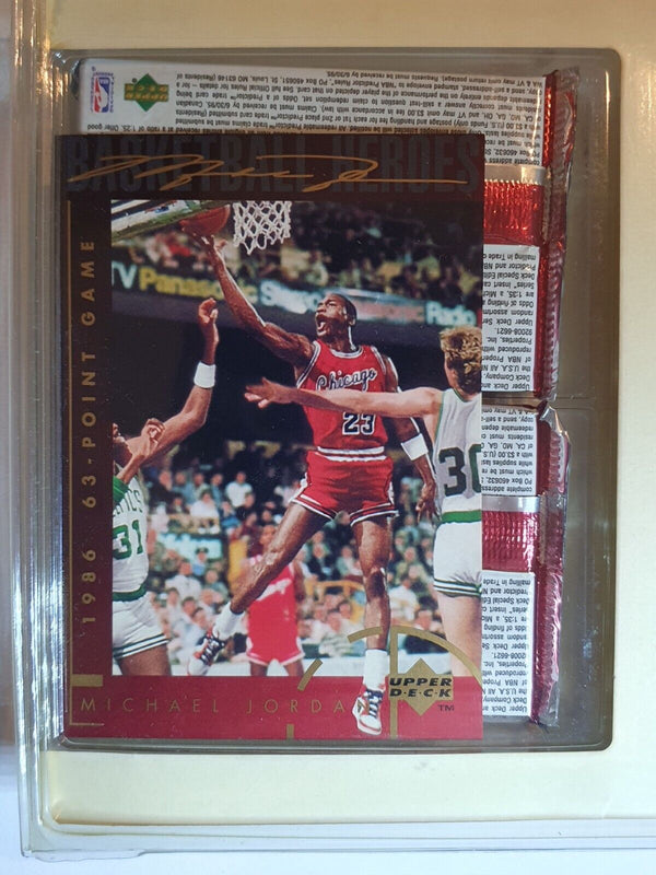 1994 Upper Deck Michael Jordan BONUS PACK - 4 Packs + Jumbo (Blister Torn)