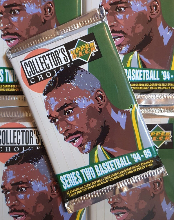 1994 UD Collectors Choice Basketball Series 2 Pack - Factory Sealed Packs