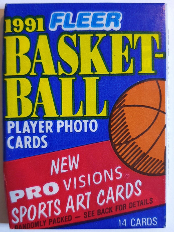 1991-92 Fleer Basketball Series 1 Sealed Pack - Factory Sealed Packs