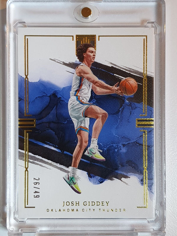 2022 Panini Impeccable Josh Giddey #13 GOLD /49 Edition - Ready to Grade