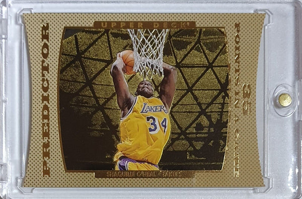 1997 UD Shaquille O'Neal Predictor #P7 GOLD FOIL Die-Cut Insert - Ready to Grade
