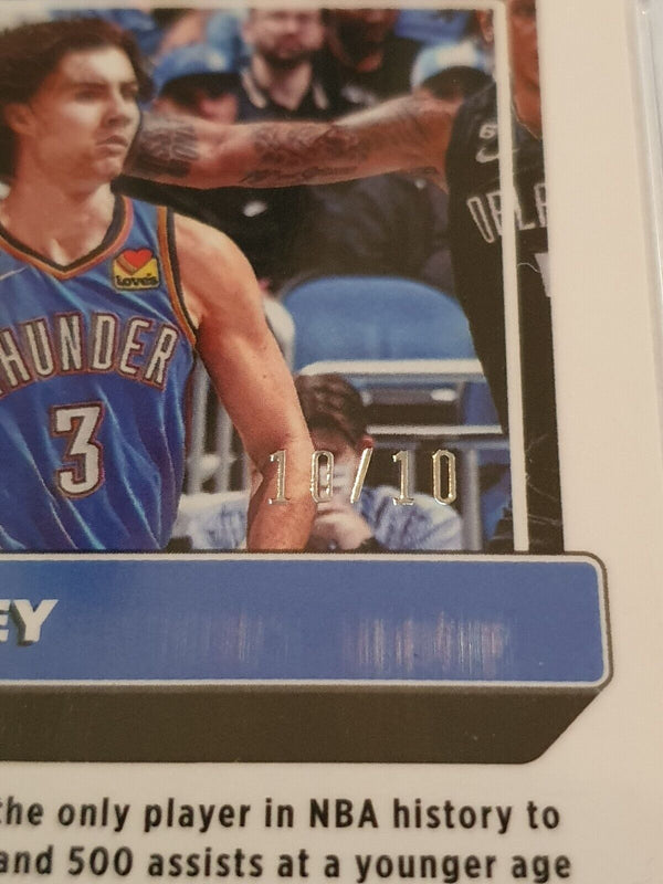 2022 Panini Donruss Optic Josh Giddey #43 GOLD /10 HOLO - PSA 9 (POP 1)