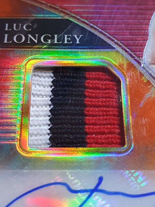 2020 Select Luc Longley AUTO #PATCH TIE-DYE /25 Game Worn 3 Color Jersey - Rare